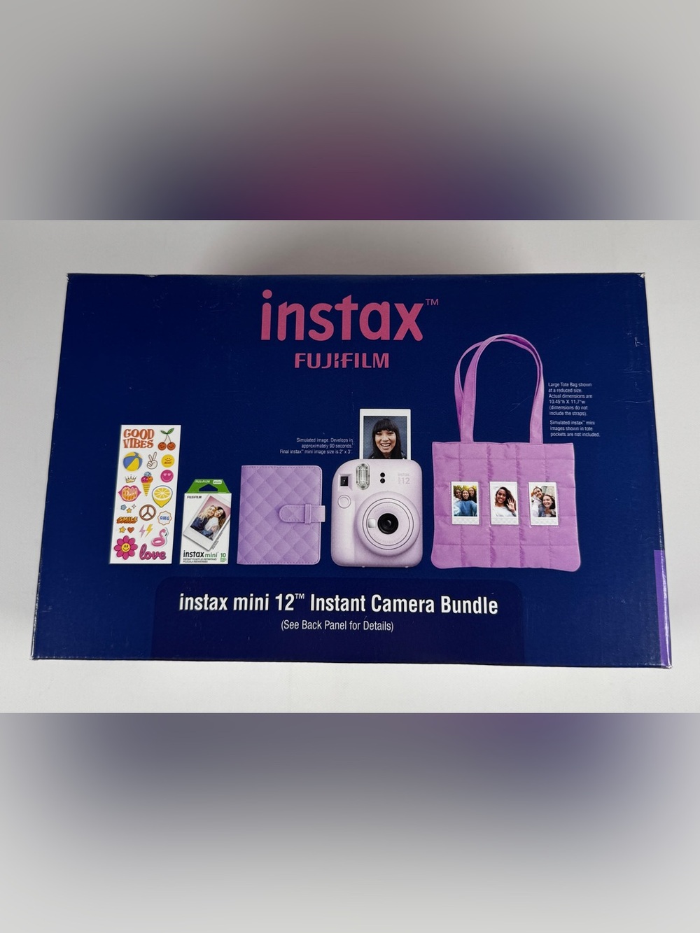 Fujifilm Instax Mini 12 Instant Camera Holiday Bundle 2025 Lilac Purple Film